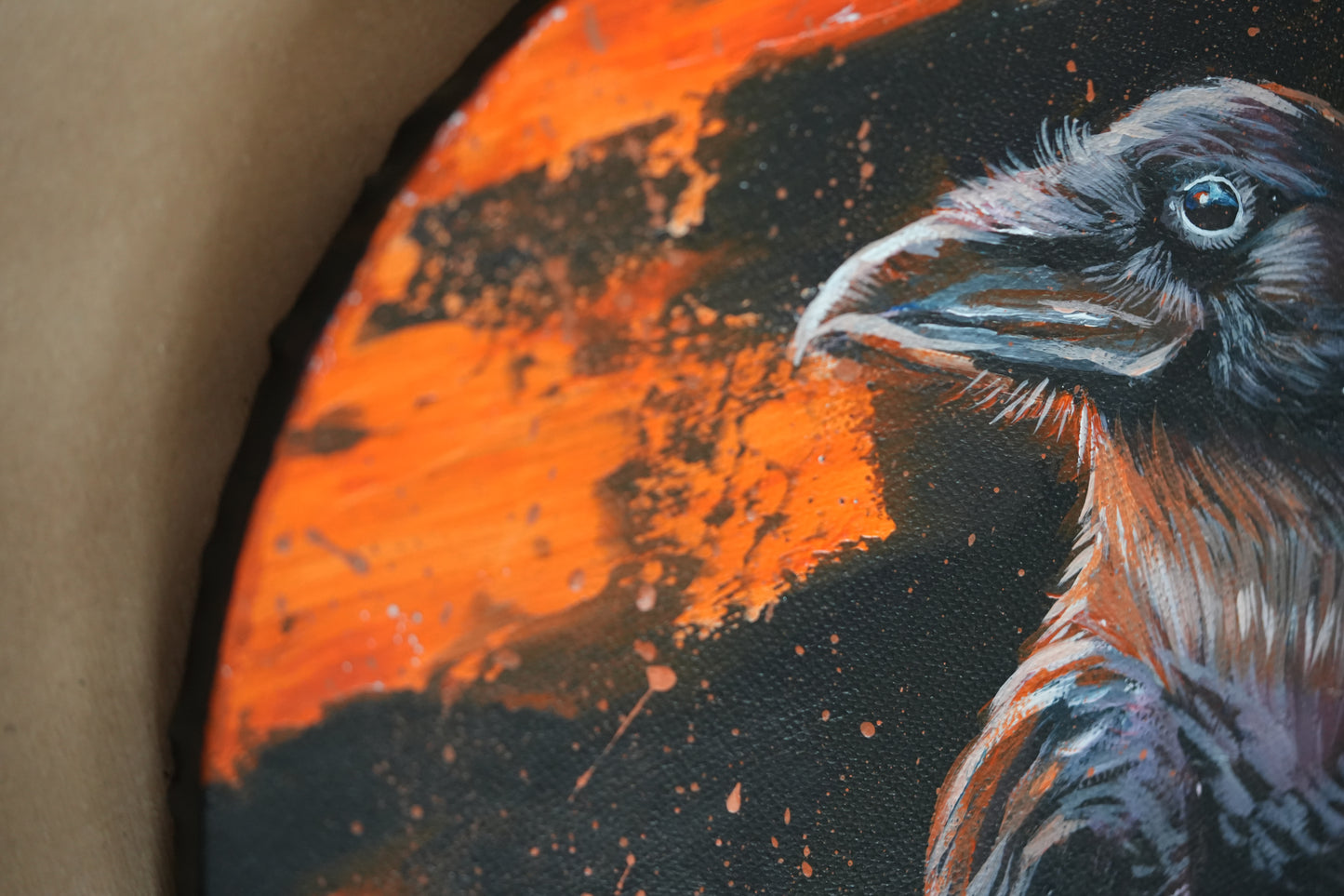 051/ "Rabe in Orange" Original