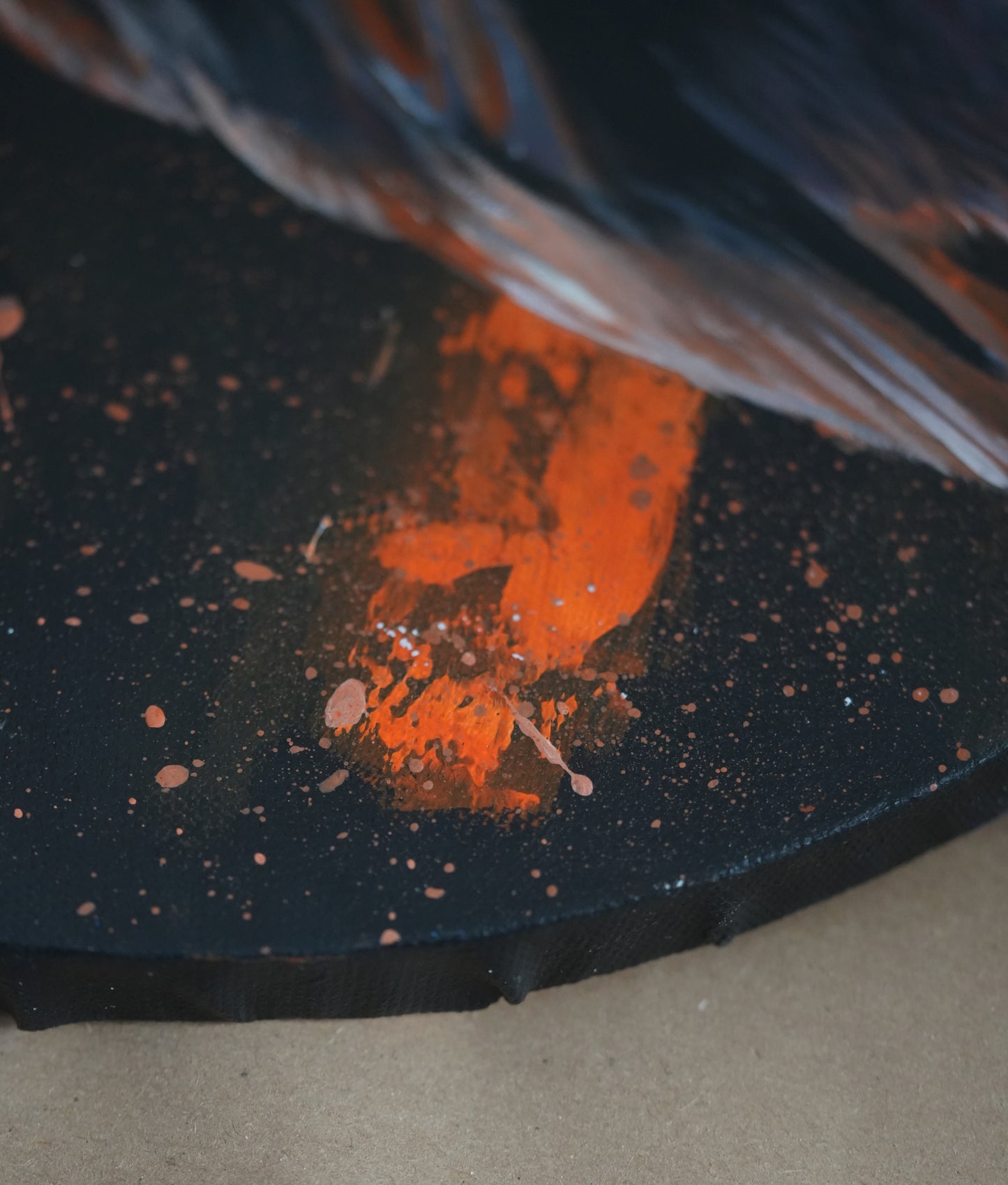 051/ "Rabe in Orange" Original