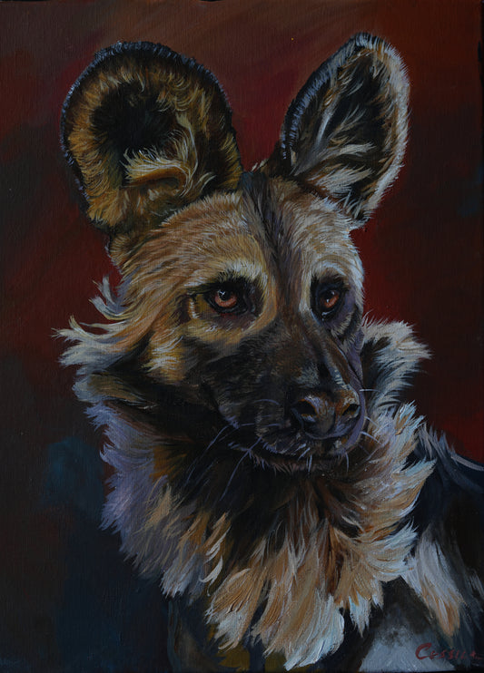 African Wildlife C.023/Afrikanischer Wildhund Original
