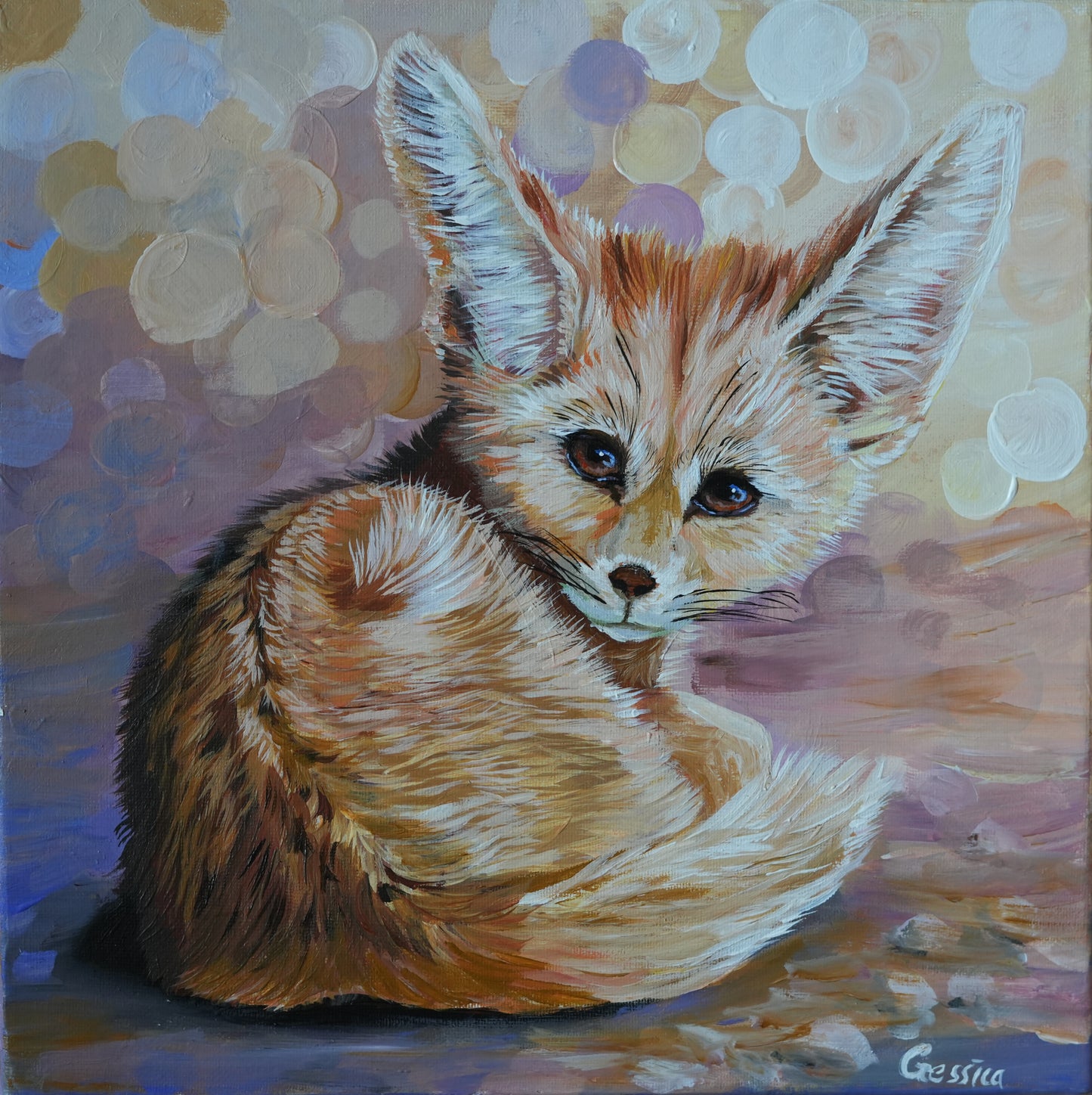 044/ "Little Fennec Fox" Original