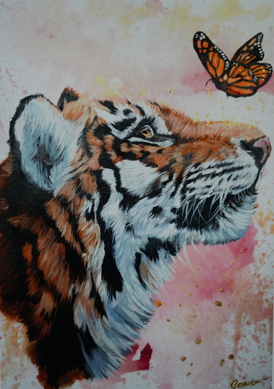Butterflies and Friends C.041 / "Tiger`s Friend"Print