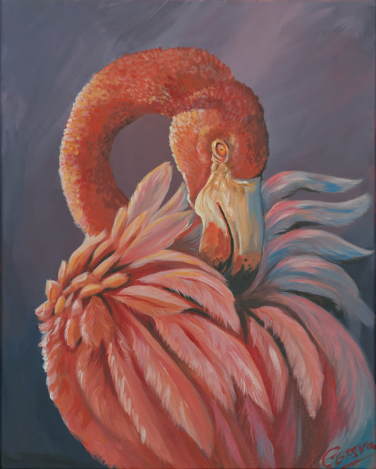 010/ Rosa Flamingo Print