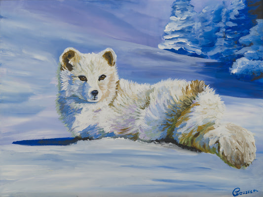 014/ Polarfuchs im Schnee Print